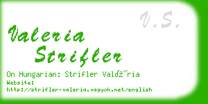 valeria strifler business card